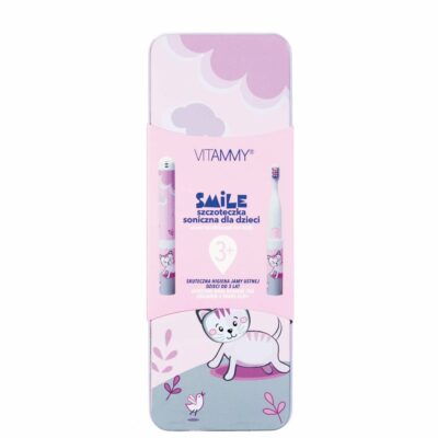 VITAMMY SMILE detská sonická zubná kefka Mačka, od 3 rokov – Obrázok 5