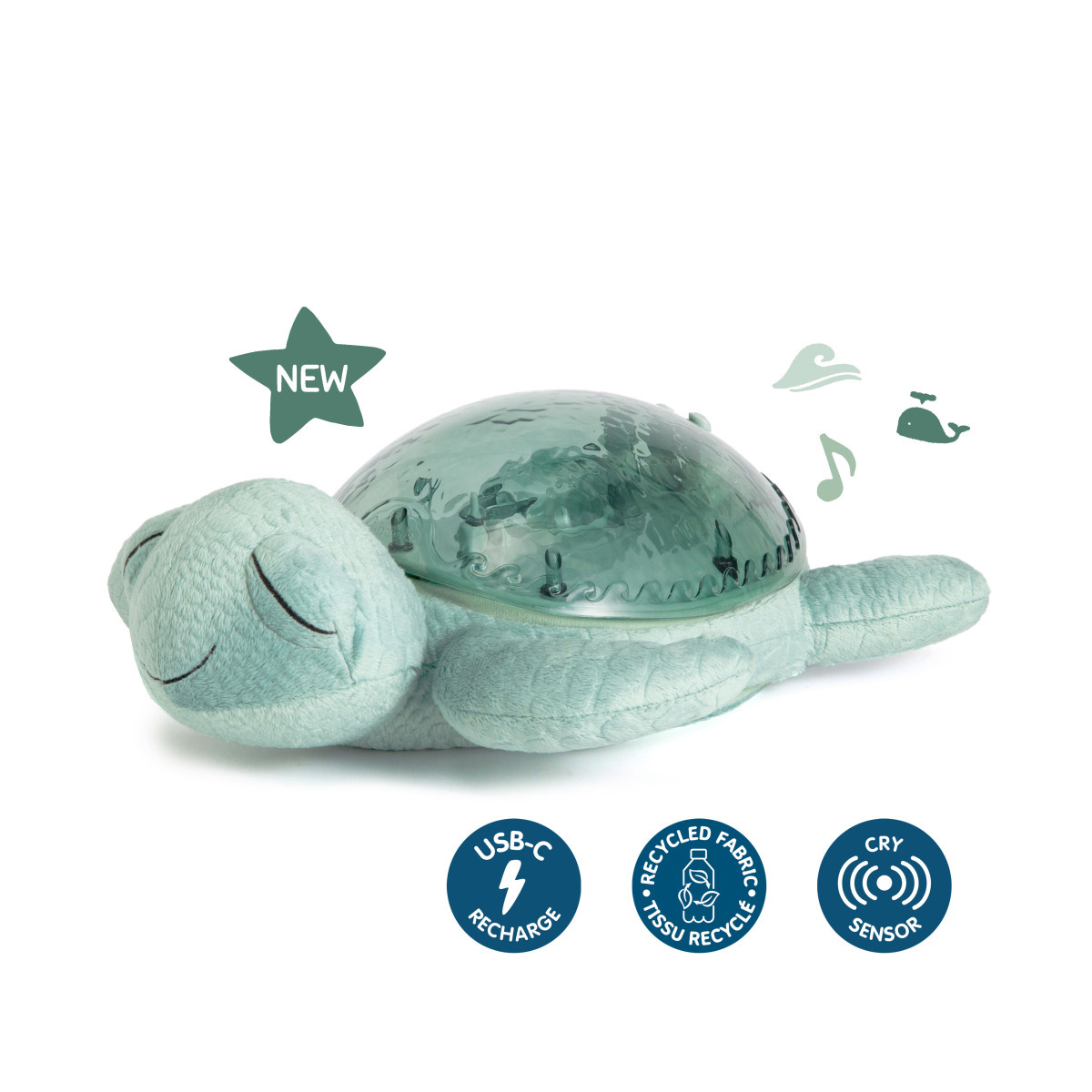 bbea37f01b4761289c15beca209060a8 Cloud b® Tranquil Turtle™ Nočné svetielko s melódiou Korytnačka, zelená – Obrázok 1