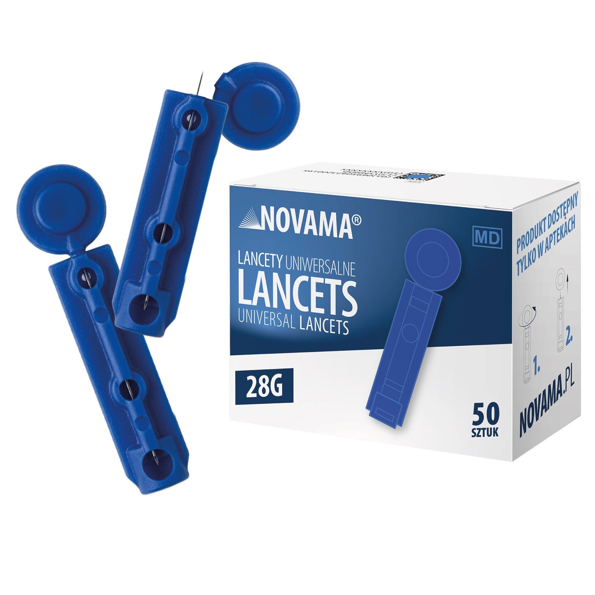 c2c6574b171f666b1c4d31d0291d6686 NOVAMA LANCETS Univerzálne jednorazové ihly do odberového pera (50 ks) – Obrázok 1