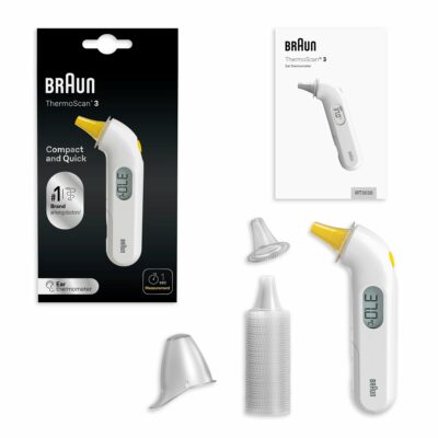 BRAUN ThermoScan 3 IRT3030 Rýchly ušný teplomer (1s meranie) – Obrázok 2