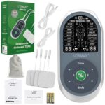 VITAMMY STIMULA Elektrostimulátor svalov, terapia TENS EMS a masáž 3 v 1 + 4 elektródy – Obrázok 7