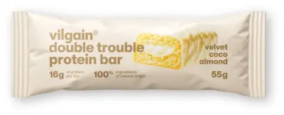 Vilgain Double Trouble Protein bar, kokosovo-mandľový krém 55 g