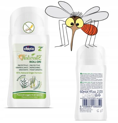 CHICCO NaturalZ Roll-on Ochranná roll-on gulička proti komárom 60 ml – Obrázok 2
