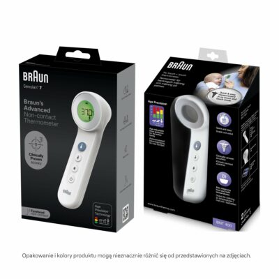 Braun BNT400 Bezdotykový teplomer s Age Precision, biely – Obrázok 4