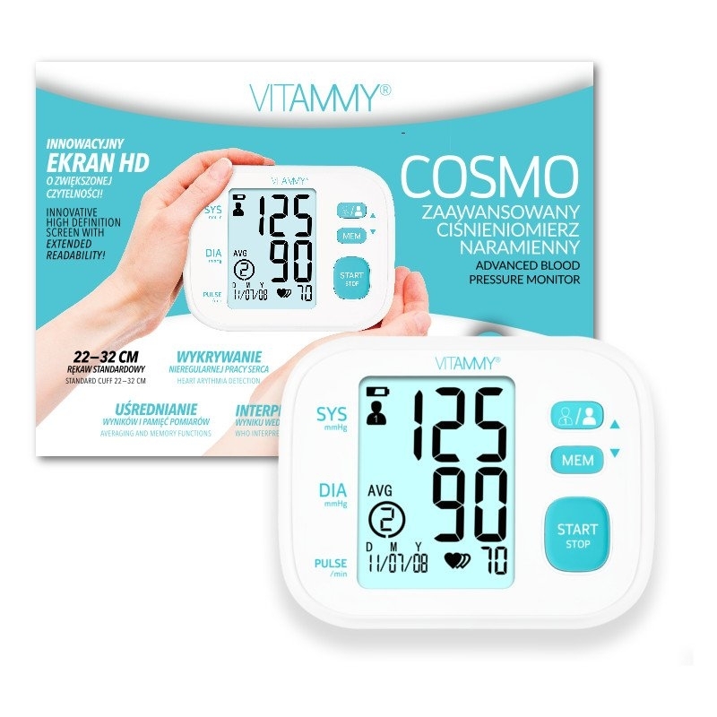 CREATOR: gd-jpeg v1.0 (using IJG JPEG v62), quality = 85 VITAMMY COSMO ramenný tlakomer, farba biela – Obrázok 1