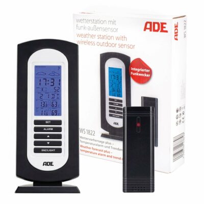 ADE WS1822 Digitálna meteostanica s budíkom a kalendárom – Obrázok 2