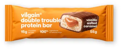 Vilgain Double Trouble Protein bar, vanilka-slaný karamel 55 g