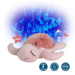 Cloud b® Tranquil Turtle™ Nočné svetielko s melódiou Korytnačka, ružová – Obrázok 2
