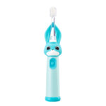 VITAMMY Bunny Sonická zubná kefka pre deti s LED svetlom a nanovláknami, 0-3 roky, blankyt – Obrázok 6