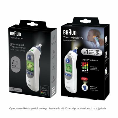 Braun ThermoScan 7+ IRT6525 Ušný teplomer s Age Precision a nočným režimom – Obrázok 3