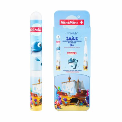 VITAMMY SMILE MiniMini+ Detská sonická zubná kefka Delfín Finek, od 3 rokov – Obrázok 4