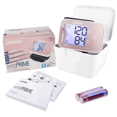 NOVAMA WRIST PRIME Pink zápästný tlakomer s detekciou arytmie a protokolom ESH – Obrázok 4