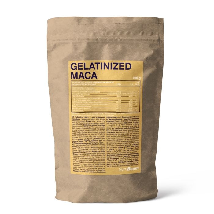 gelatinized-maca-100g-gymbeam Želatínovaná maca - GymBeam – Obrázok 1