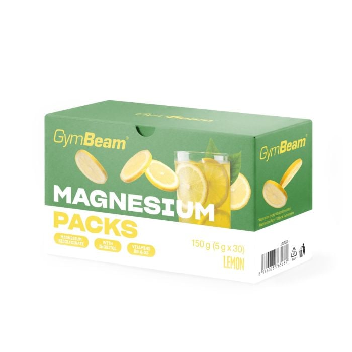 magnesium-packs-lemon-box-closed-gymbeam-sku_1 Magnesium Packs - GymBeam – Obrázok 1