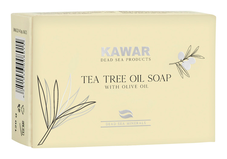 14591-kawar-mydlo-s-tea-tree-olejom-120g KAWAR Mydlo s čajovníkovým olejom 120 g – Obrázok 1