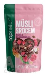 topnatur Müsli srdcom Malina & Belgická čokoláda 1x250 g – Obrázok 2