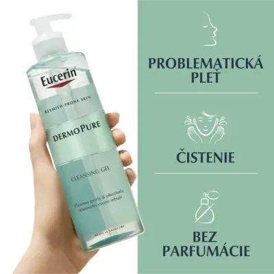 Eucerin DERMOPURE hĺbkovo čistiaci gél problematickú pleť 400 ml – Obrázok 2