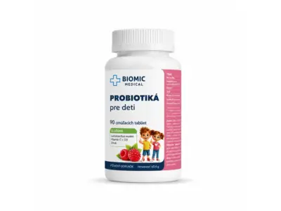 BIOMIC MEDICAL Probiotiká pre deti na cmúľanie 90 tabliet