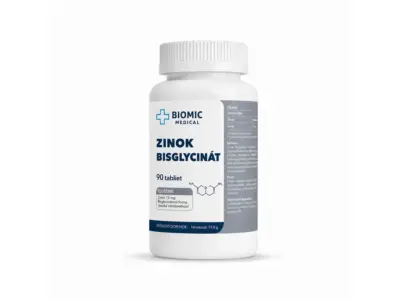 BIOMIC MEDICAL Zinok bisglycinát 90 tabliet