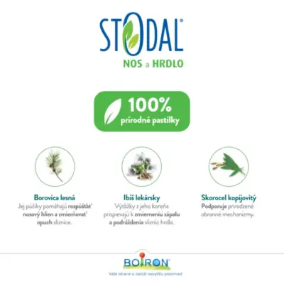 STODAL Nos a Hrdlo pastilky, citrónová príchuť 36 ks – Obrázok 4