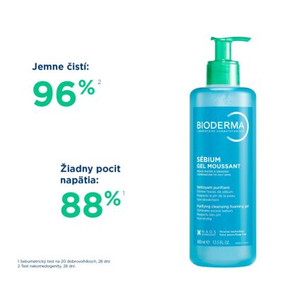BIODERMA Sébium Čistiaci gél 400 ml – Obrázok 3