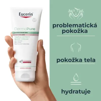 Eucerin DERMOPURE telový krém s trojitým účinkom 200 ml – Obrázok 3