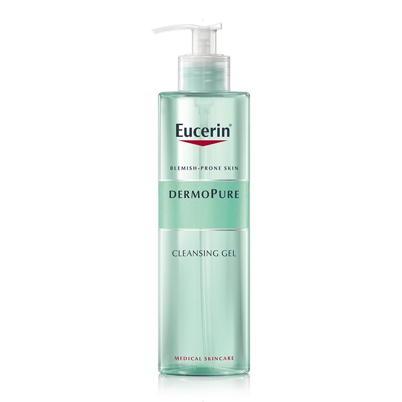 EUC-INT_88982_DermoPure_Cleansing-Gel_400ml Eucerin DERMOPURE hĺbkovo čistiaci gél problematickú pleť 400 ml – Obrázok 1