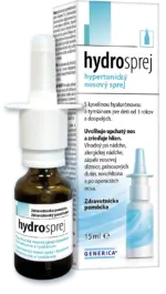 GENERICA Hydrosprej 3 % hypertonický nosový sprej s kyselinou hyalurónovou a tymiánom 15 ml