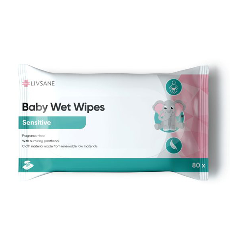 O0062231 LIVSANE Detské vlhčené obrúsky sensitive 80 ks – Obrázok 1