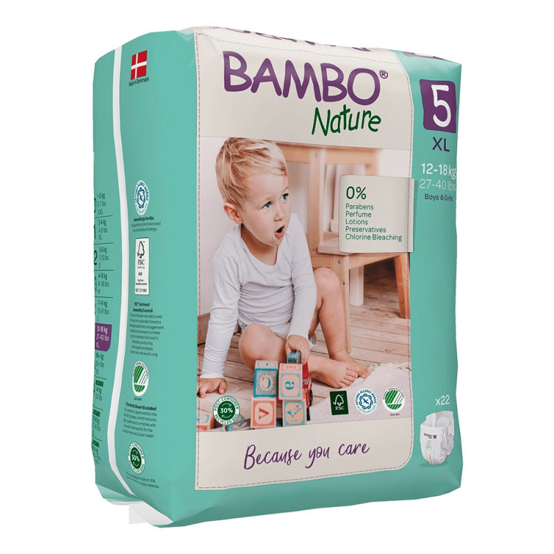 bambo-nature-5 BAMBO Nature 5 XL plienky 12-18 kg 22 ks – Obrázok 1