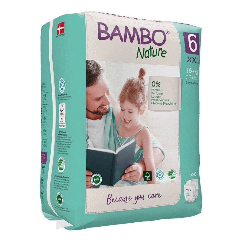 bambo-nature-6 BAMBO Nature 6 XXL plienky 16+ kg 20 ks – Obrázok 1