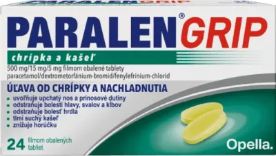 PARALEN GRIP chrípka a kašeľ 24 tabliet