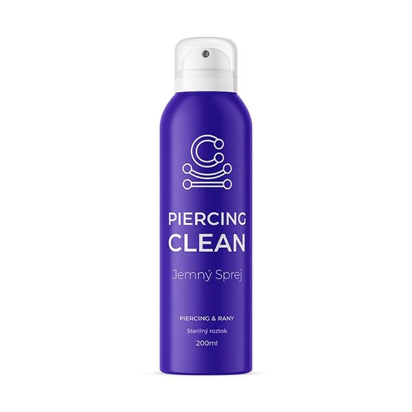 piercing-clean-jemny-sprej-na-cistenie-piercingu-a-ran-sterilny-roztok-200ml PIERCING CLEAN Jemný sprej na čistenie piercingu a rán 200 ml – Obrázok 1