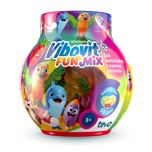 product-FUNMix_stin-sk VIBOVIT+ FUNMix želé multivitamíny 200 g – Obrázok 1