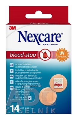 r27r8e0_400x400 3M Nexcare Blood-Stop Kruhové náplasti na zastavenie krvácania, priemer 22,5 mm 1x14 ks – Obrázok 1