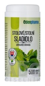 EDENPharma STOLOVÉ SLADIDLO glykozidy steviolu tbl (z rastliny Stévia) 1x500 ks – Obrázok 2