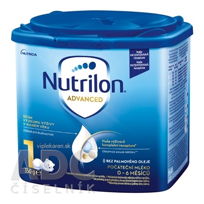 Nutrilon Advanced 1 počiatočná mliečna dojčenská výživa v prášku (0-6 mesiacov) 1x350 g