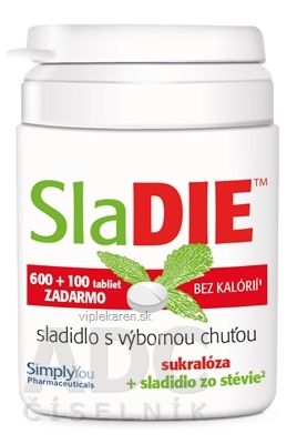 SlaDIE sladidlo tbl 600+100 zadarmo (700 ks)