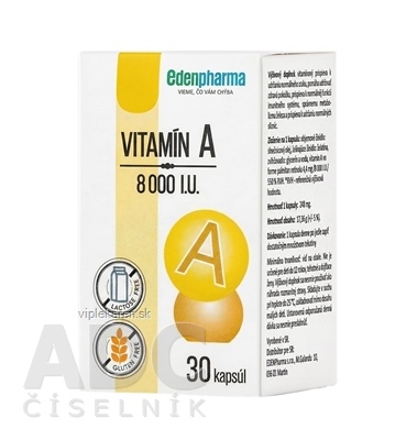 EDENPharma VITAMÍN A 8000 I.U. cps 1x30 ks