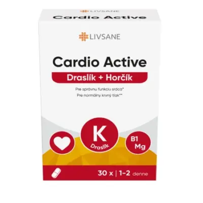 LIVSANE Cardio Active Draslík + Horčík 30 tabliet