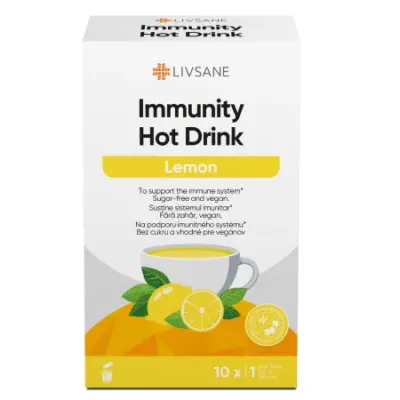 LIVSANE IMMUNITY Horúci nápoj Citrón, vrecúška 10 x 4 g