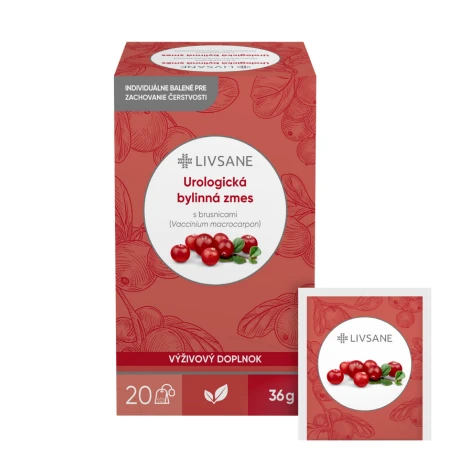 121569 LIVSANE Urologická bylinná zmes s brusnicami 20 x 1,8 g – Obrázok 1