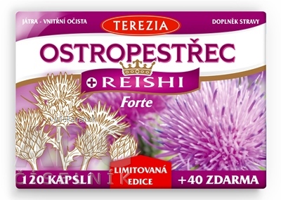 TEREZIA PESTREC + REISHI Forte cps 120+40 zadarmo (160 ks) TEREZIA PESTREC + REISHI Forte 160 kapsúl – Obrázok 1