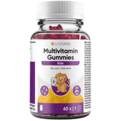 LIVSANE Multivitamíny Gummies Kids 60 želatínových tabliet