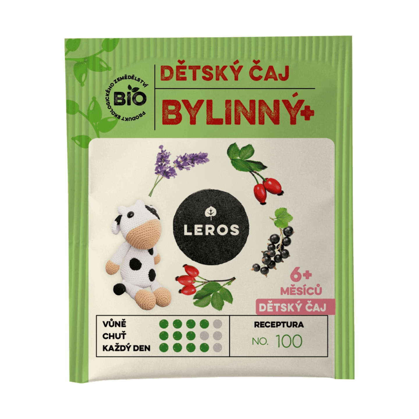 LEROS BIO Detský čaj BYLINNÝ+ 20 x 2 g – Obrázok 2