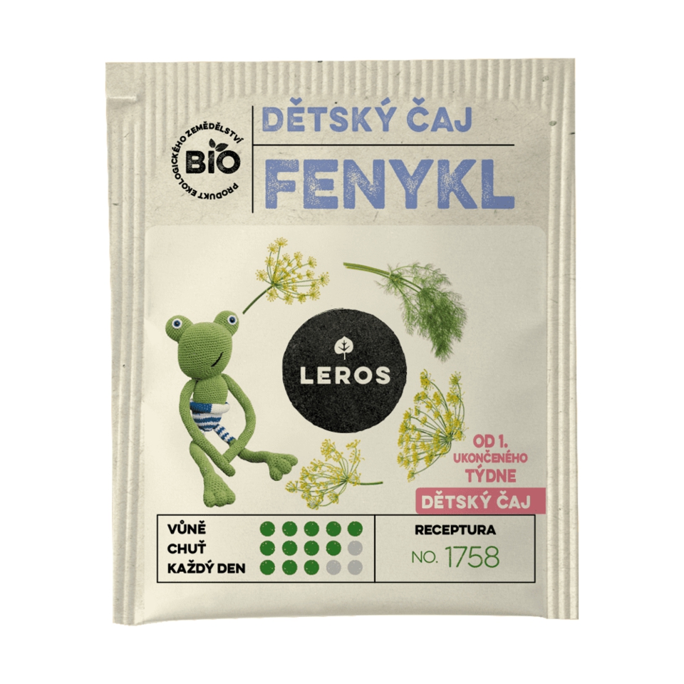 LEROS BIO Detský čaj FENIKEL 20 x 1,5 g – Obrázok 2