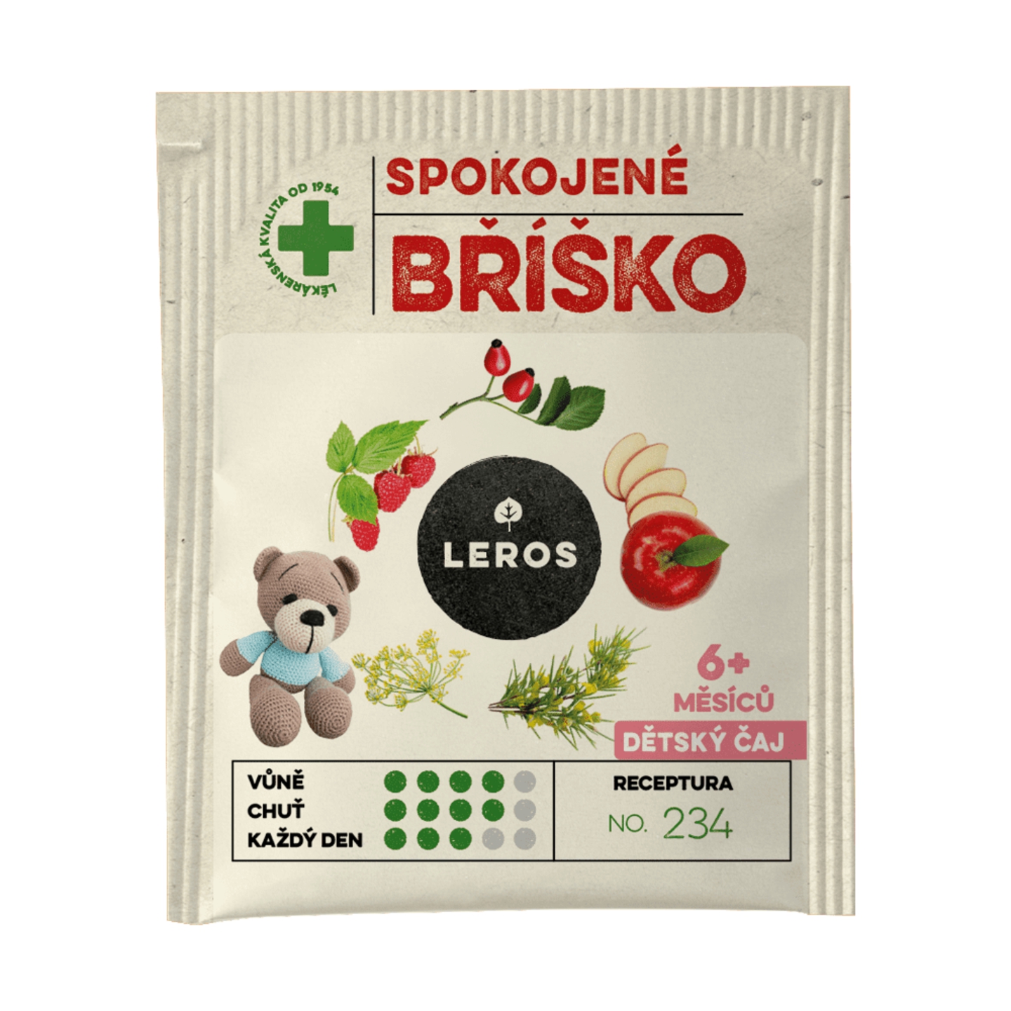 LEROS Detský čaj SPOKOJNÉ BRUŠKO 20 x 2 g – Obrázok 2