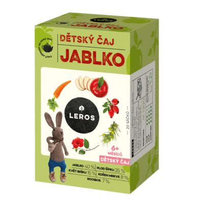 LEROS Detský čaj JABLKO 20 x 2 g
