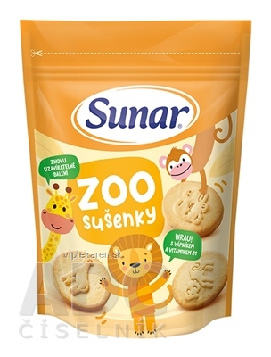 Sunar ZOO sušienky (od ukonč. 12. mesiaca) 1x150 g
