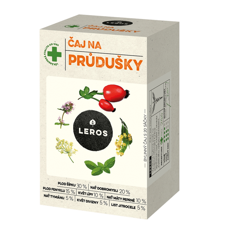LEROS ČAJ NA PRIEDUŠKY bylinný čaj 20 x 1,5 g